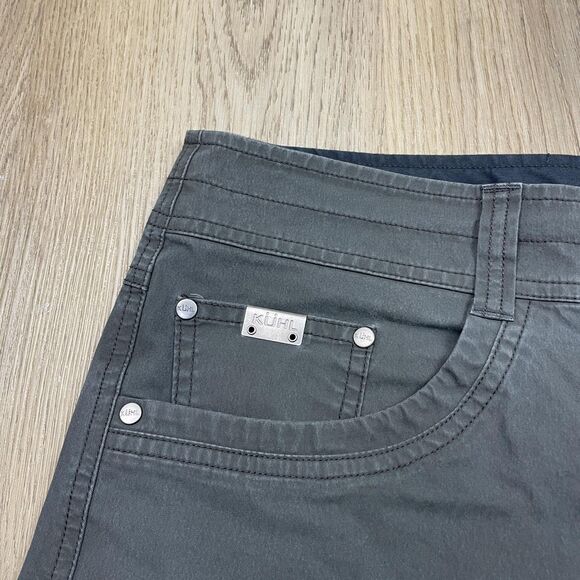 Kuhl Shorts Mens 38 Gray Stretch Hiking Outdoor Trail Utility Adventure - Picture 2 of 12